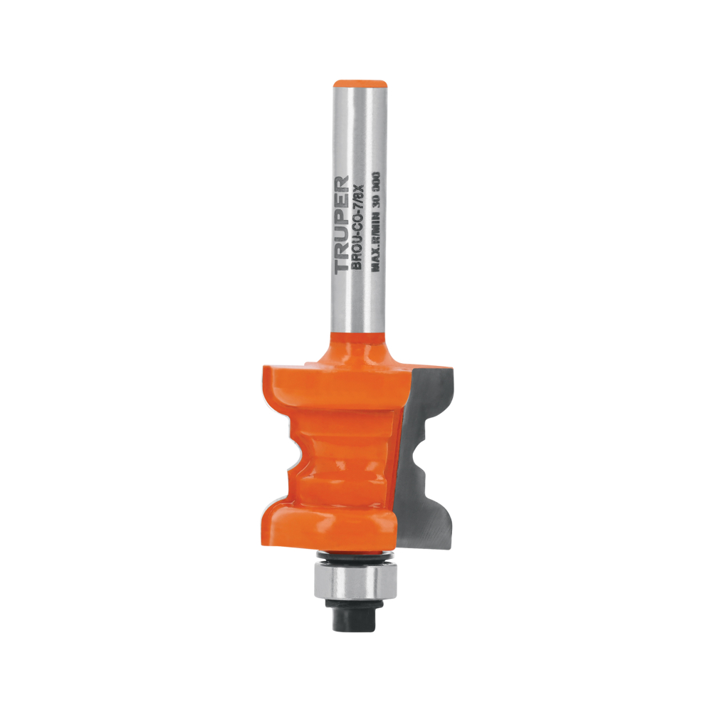 Broca para router, collarín, 7/8' con balero, TRUPER BROU-CO-7/8X