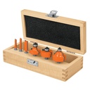 Juego de 6 brocas para router, TRUPER JBROU-6