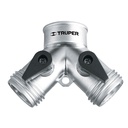Conector 'Y' 3/4' metálico para manguera, TRUPER AD-2