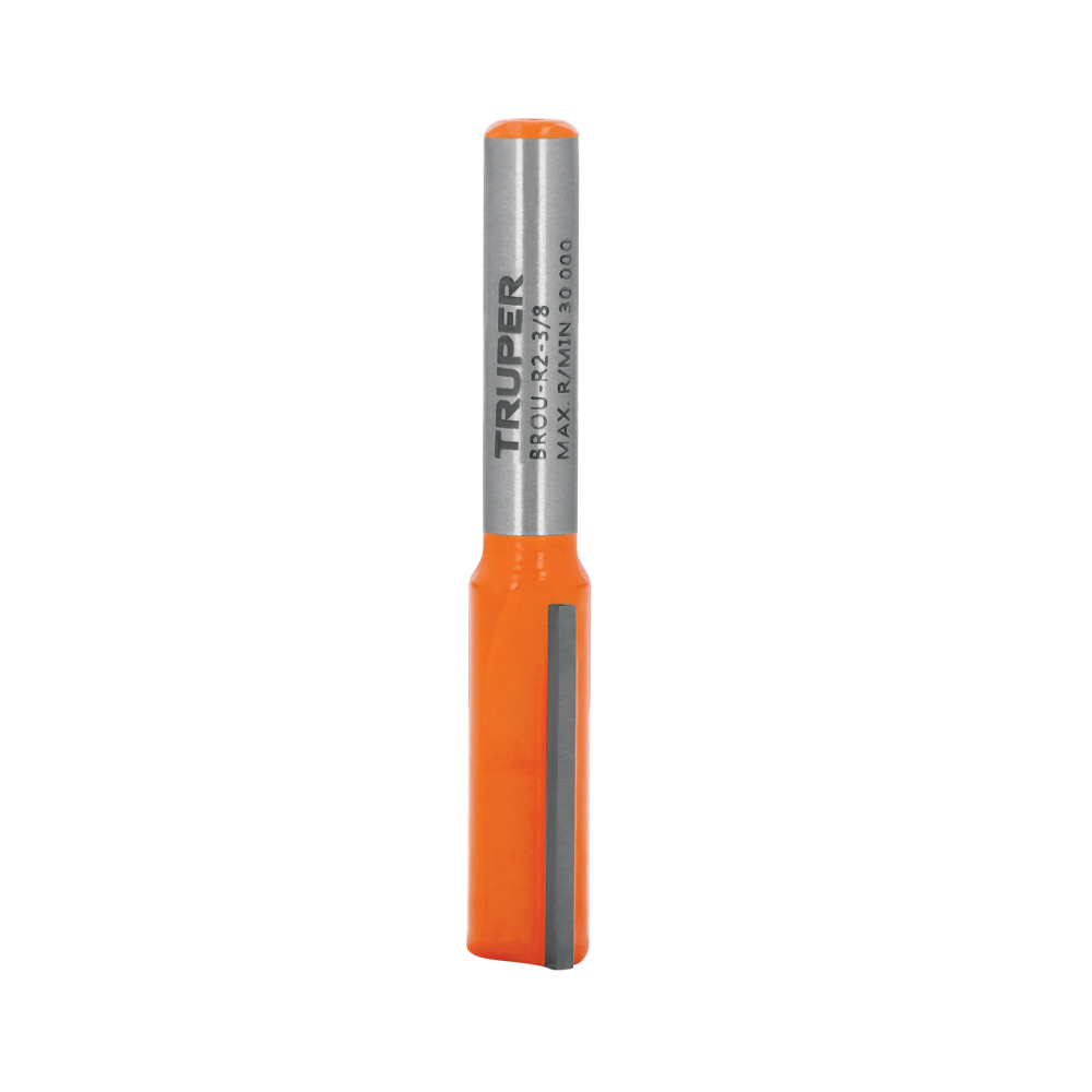 Broca para router, recta 2 filos, 3/8', TRUPER BROU-R2-3/8