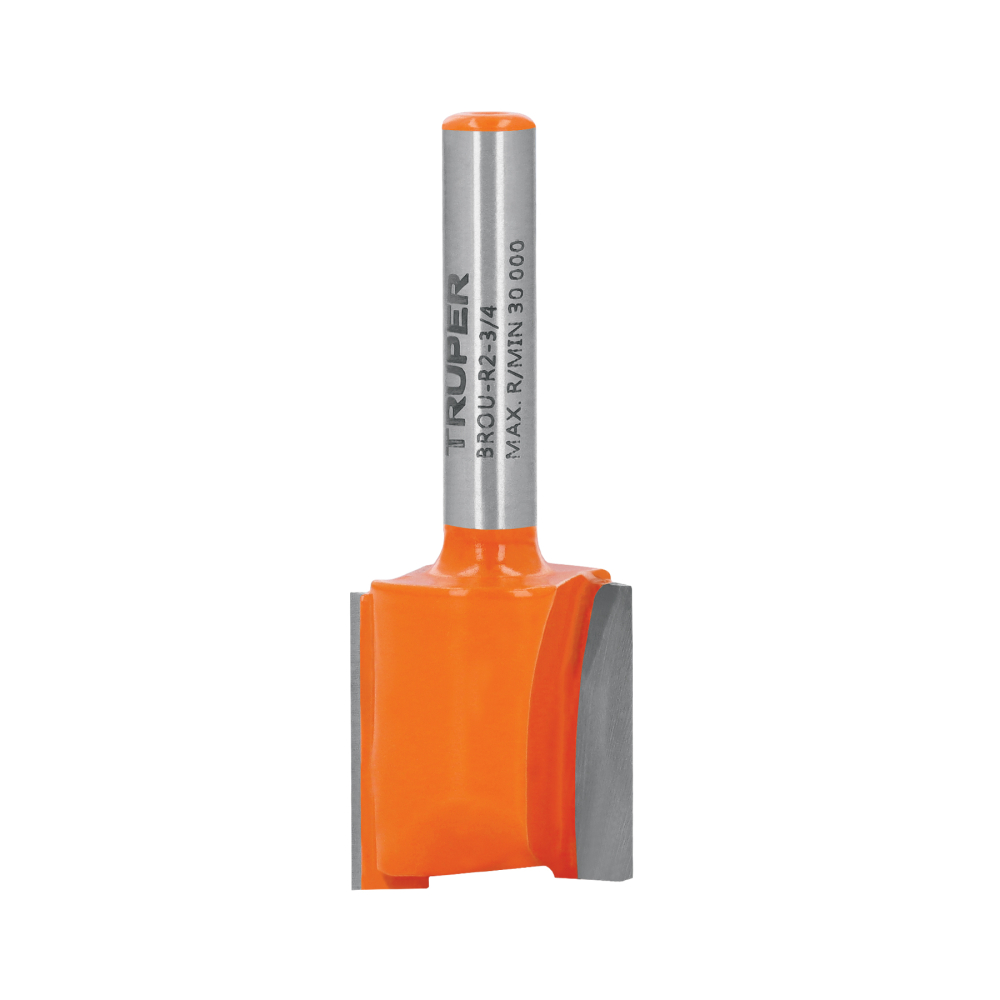 Broca para router, recta 2 filos, 3/4', TRUPER BROU-R2-3/4