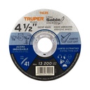 Disco abrasivo de corte preciso acero inox 4-1/2'x1mm TRUPER DICOF-4510I