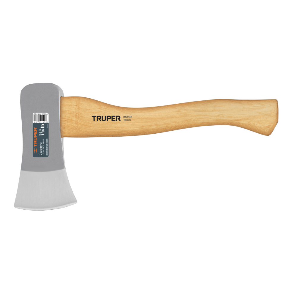 Hacha cazadora 1-3/4 lb, mango hickory 15', TRUPER HC-1-3/4