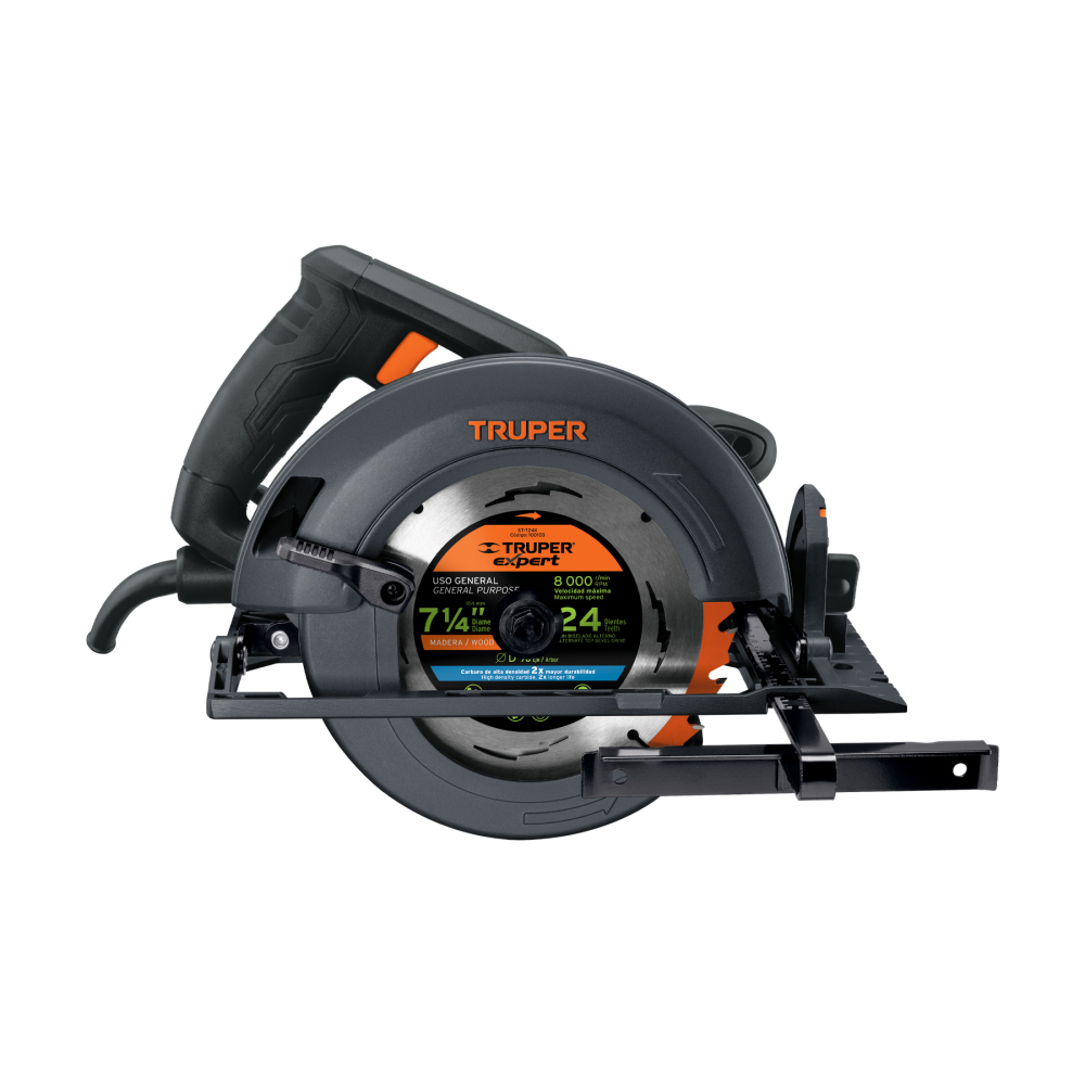 Sierra circular 7-1/4', 1800W, TRUPER INDUSTRIAL SICI-7-1/4N4