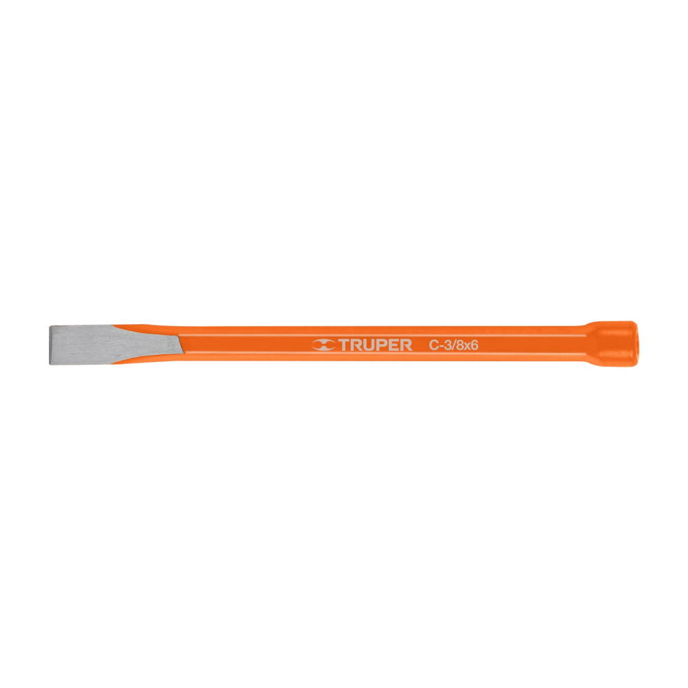 Cincel de corte frío de 3/8 X 6', TRUPER C-3/8X6