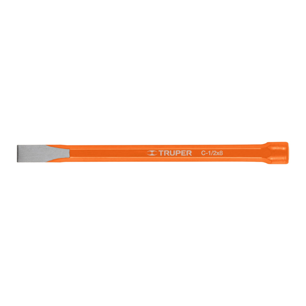 Cincel de corte frío de 1/2 X 8', TRUPER C-1/2X8