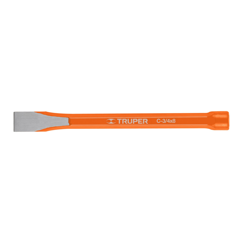 Cincel de corte frío de 3/4 X 8', TRUPER C-3/4X8