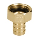 Conector 5/8' hembra de latón sólido para manguera, TRUPER CF-5/8B