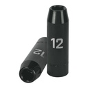 Dado largo cuadro 1/2' de impacto 6 puntas de 12 mm, TRUPER D-7312-ML