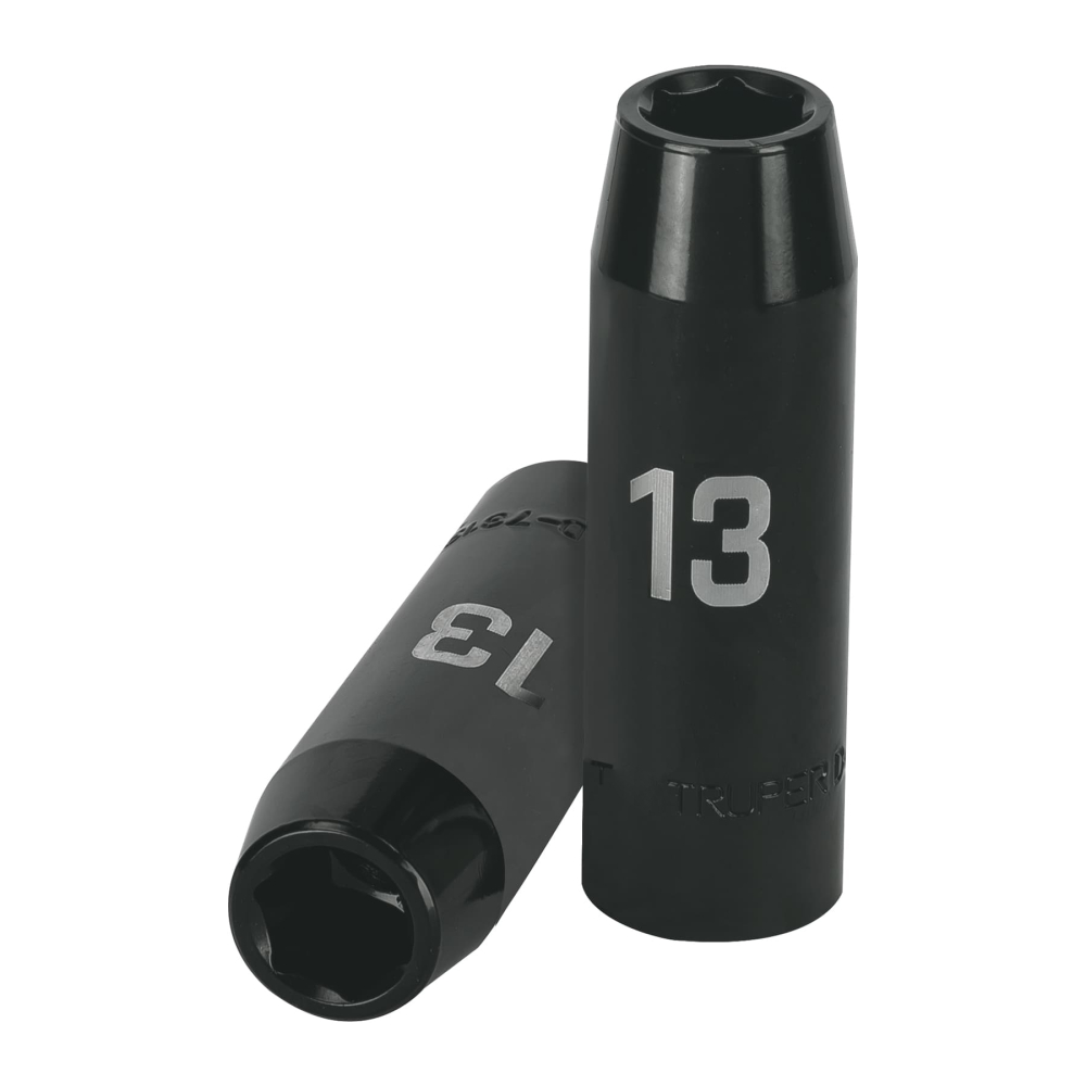 Dado largo cuadro 1/2' de impacto 6 puntas de 13 mm, TRUPER D-7313-ML