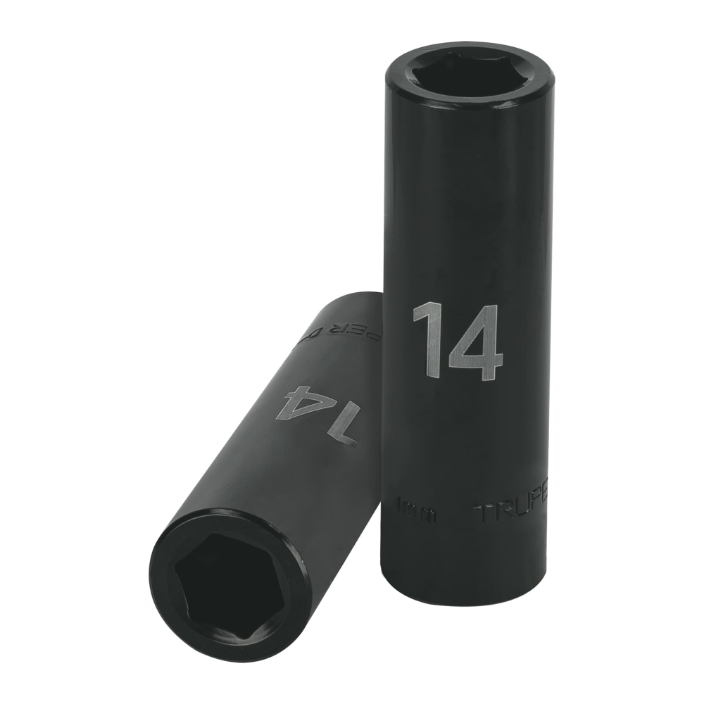 Dado largo cuadro 1/2' de impacto 6 puntas de 14 mm, TRUPER D-7314-ML