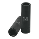 Dado largo cuadro 1/2' de impacto 6 puntas de 14 mm, TRUPER D-7314-ML