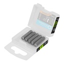 Estuche con 5 puntas hexagonales de 1/4mm largo 1', EXPERT PUDE-7125
