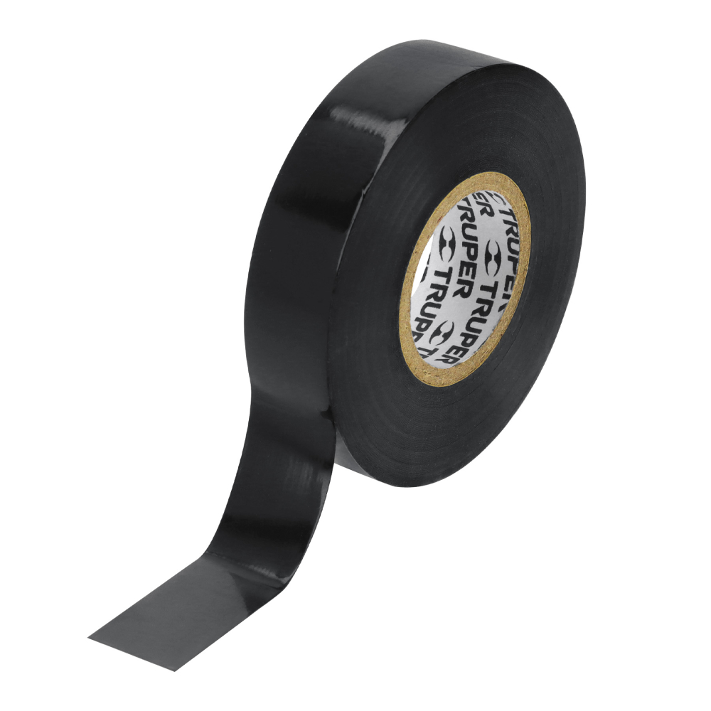 Cinta de aislar de 18 m x 19 mm, negra, TRUPER M-33