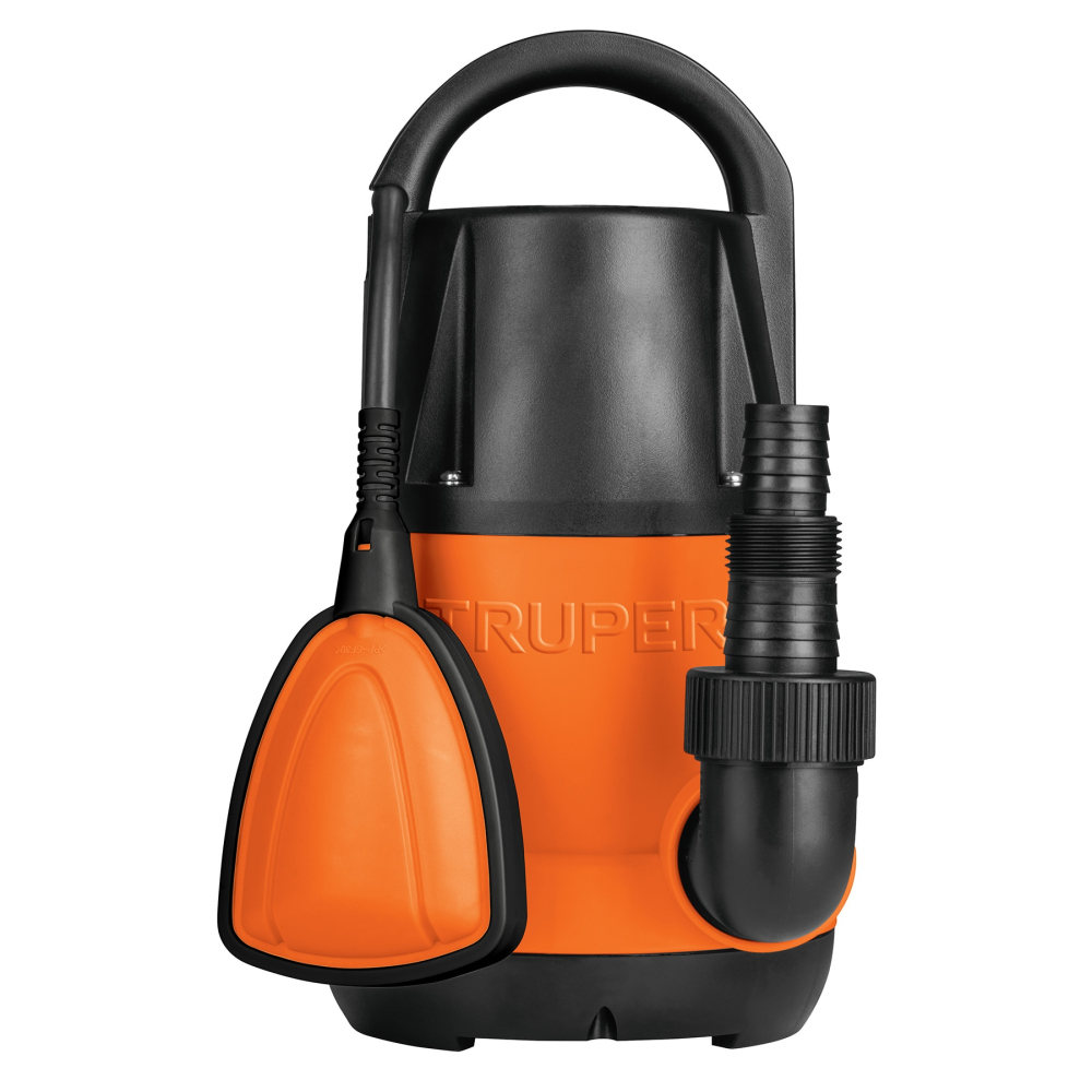 Bomba sumergible plástica, 3/4 HP para agua limpia, TRUPER BOS-3/4LP