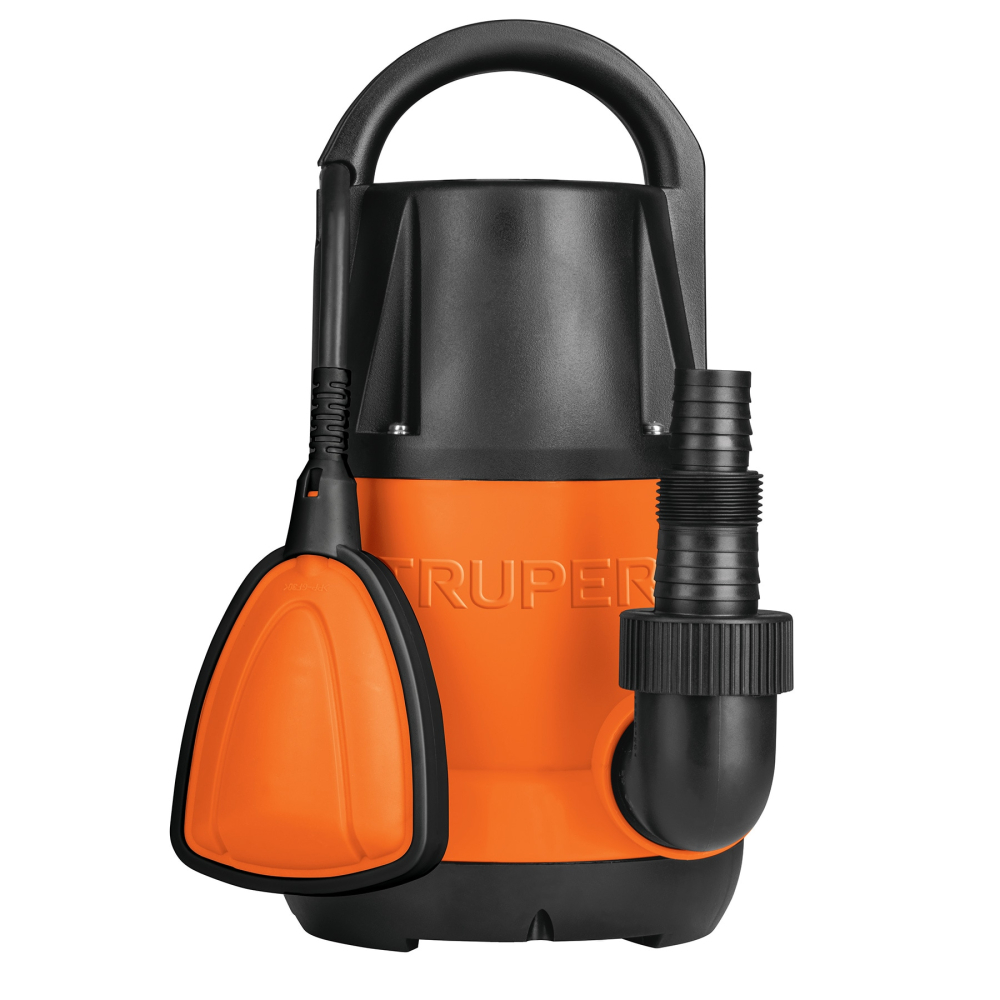 Bomba sumergible plástica, 1/2 HP para agua limpia, TRUPER BOS-1/2LP