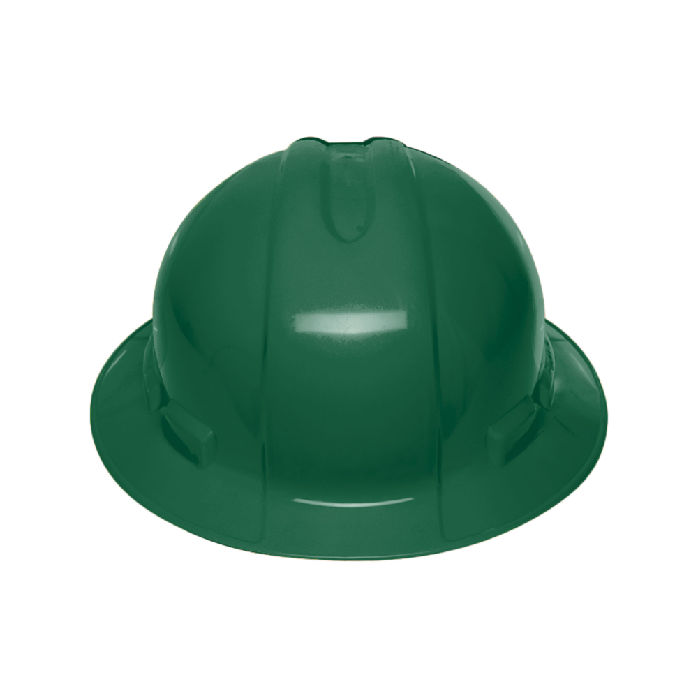 Casco de seguridad ala ancha, verde, TRUPER CAS-VX