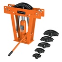 Doblador hidráulico para tubo, 12 ton, TRUPER DTH-12