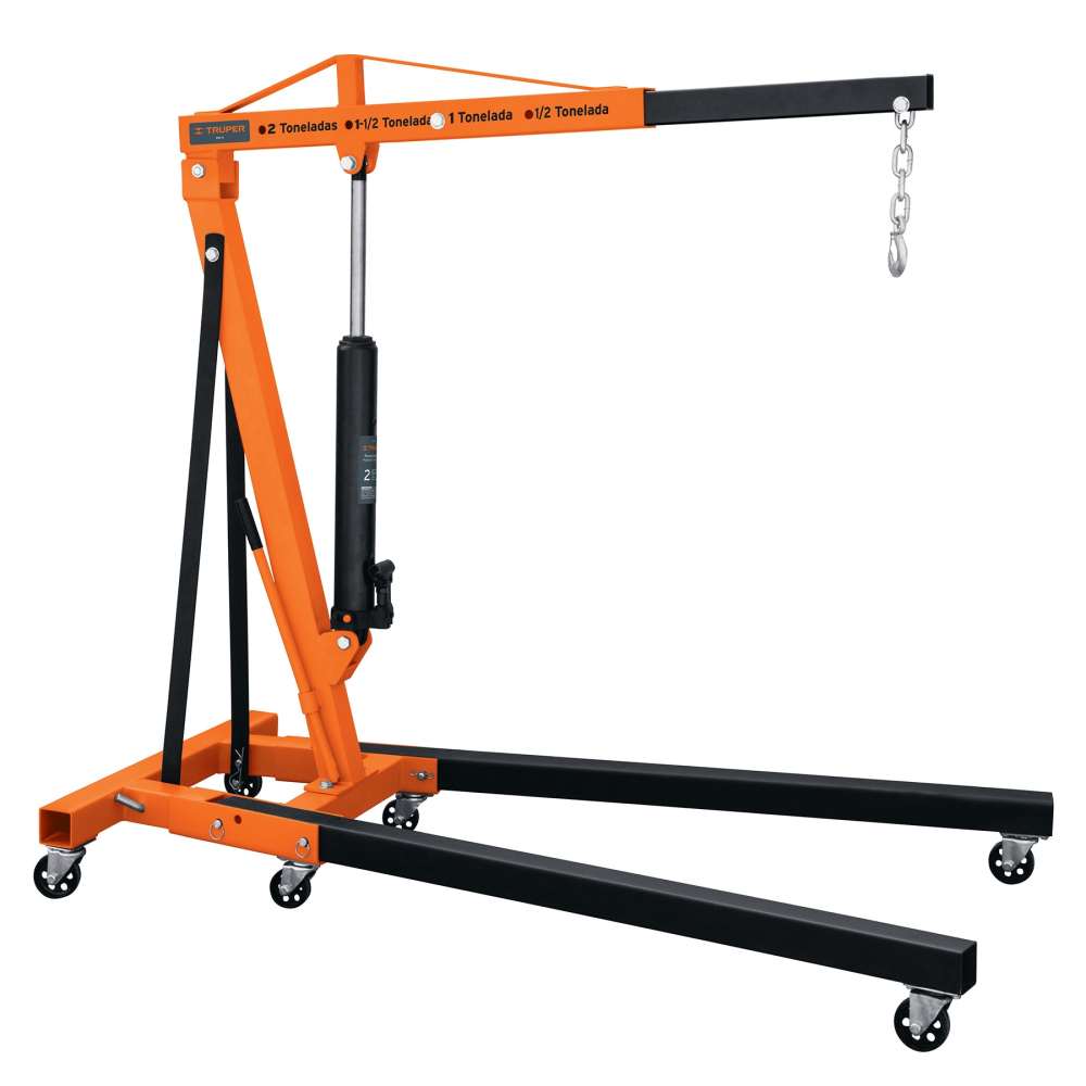 Pluma hidráulica 2 ton, plegable, TRUPER PHF-2