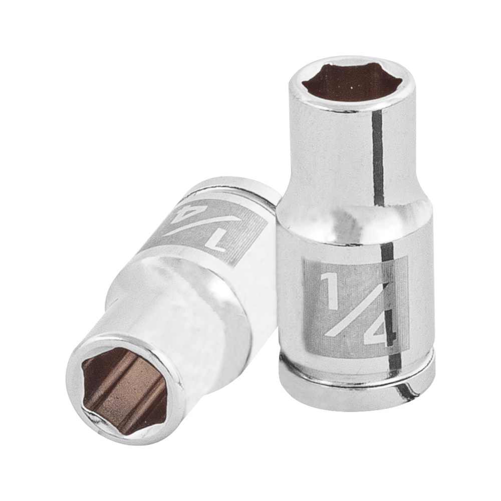 Dado de 1/4', 6 puntas, cuadro 1/4', TRUPER D-1408