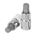 Dado punta hexagonal de 7/16', cuadro 1/2', TRUPER D-1241-7/16