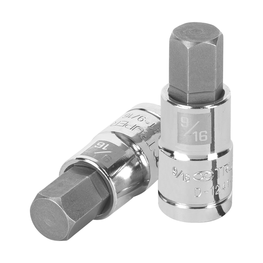 Dado punta hexagonal de 9/16', cuadro 1/2', TRUPER D-1241-9/16