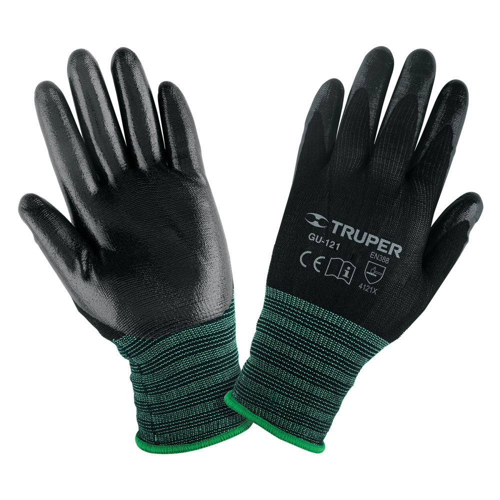 Guantes de nylon recubiertos de nitrilo, CH, TRUPER GU-121