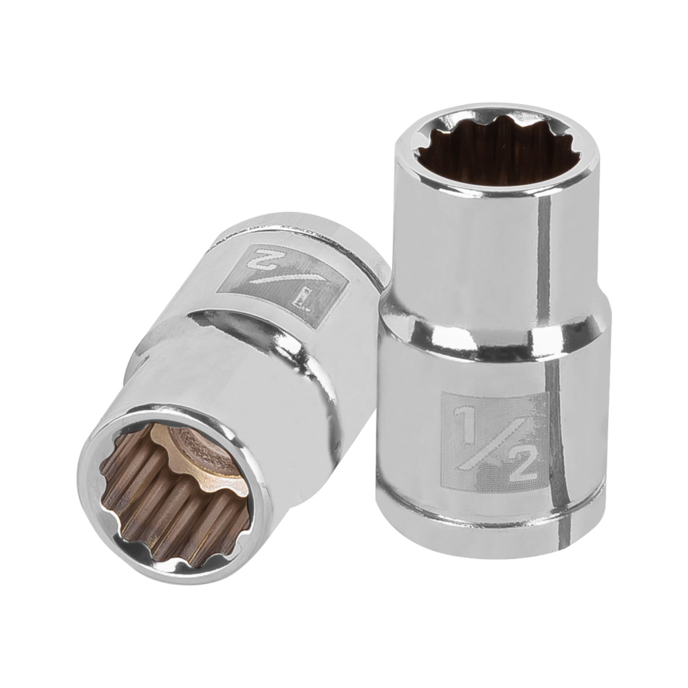 Dado de 1/2', 12 puntas, cuadro 1/2', TRUPER D-1216