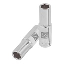 Dado largo de 1/2', 6 puntas, cuadro 1/2', TRUPER D-1216-HL