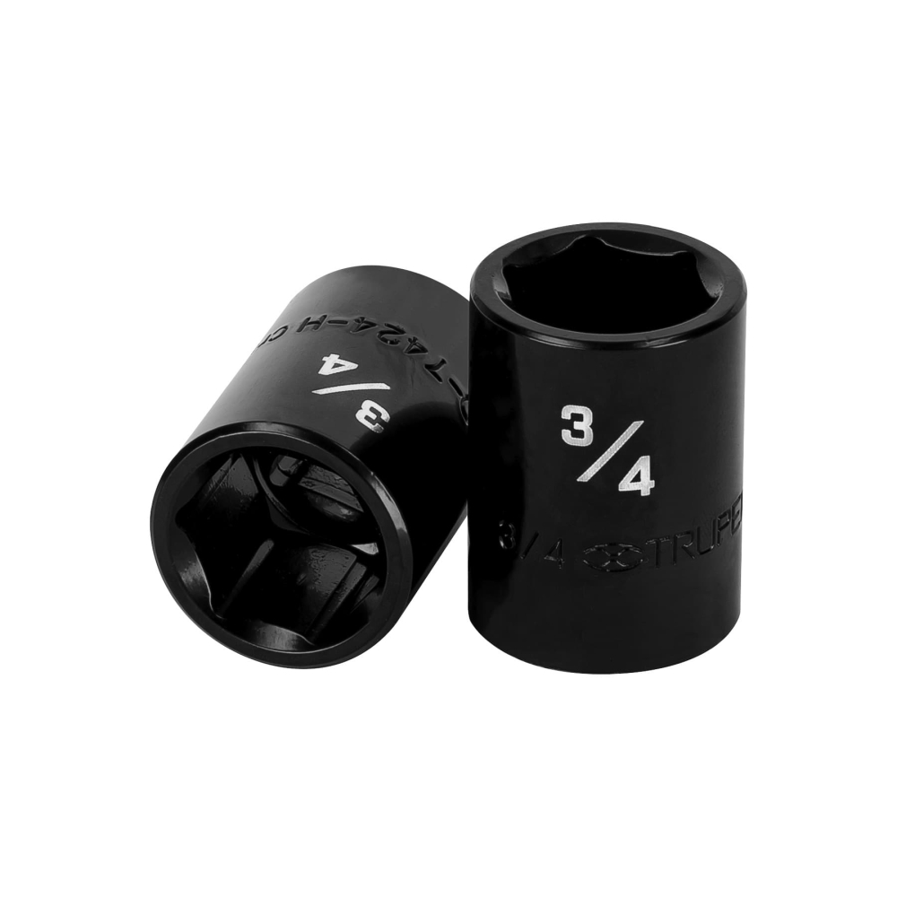 Dado de impacto de 3/4', 6 puntas, cuadro 1/2', TRUPER D-7424-H