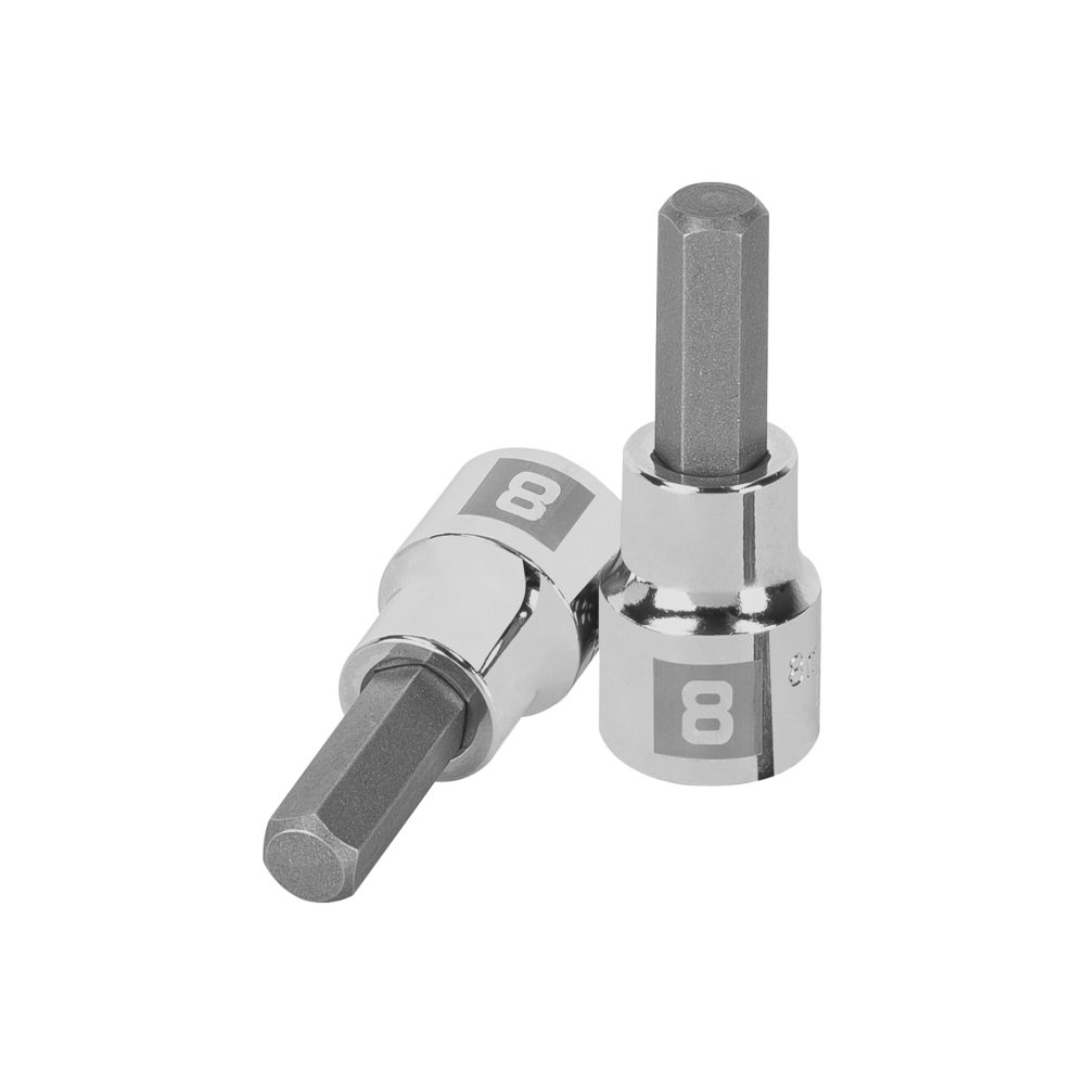 Dado punta hexagonal de 8 mm, cuadro 3/8', TRUPER D-4990-8M