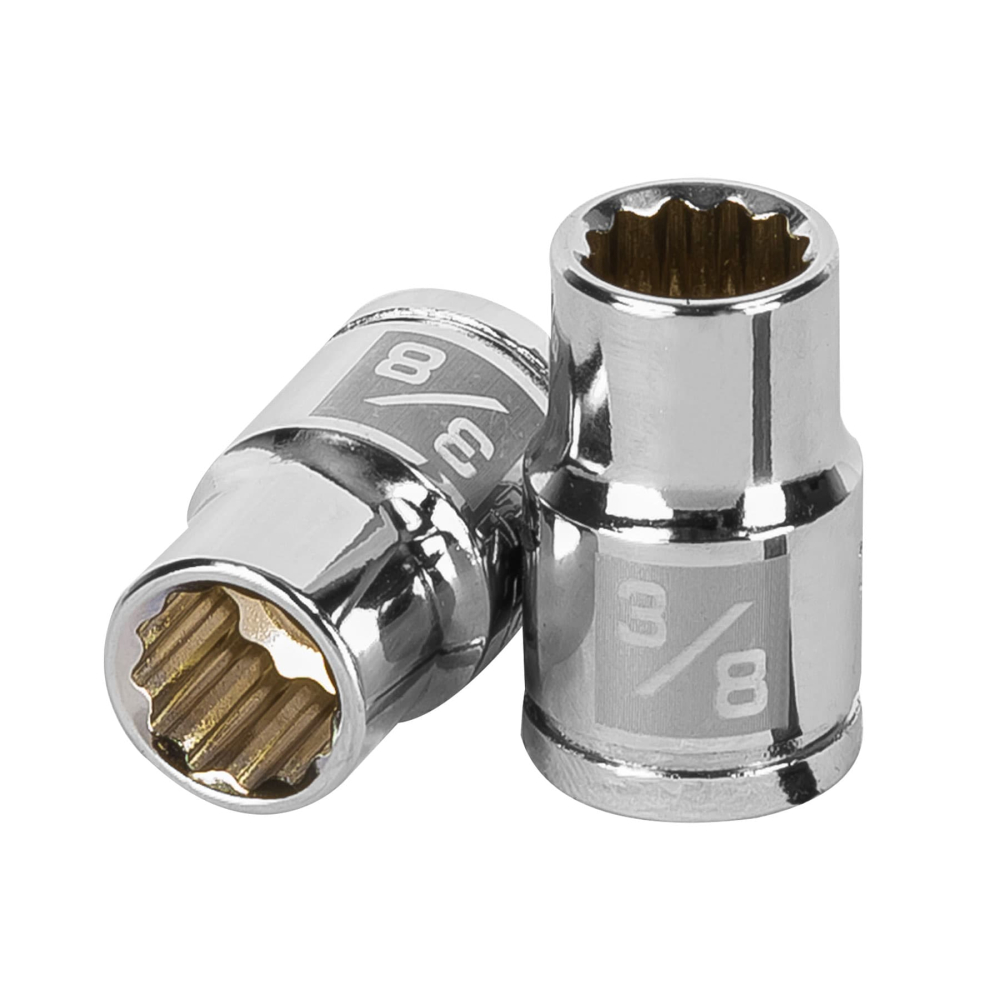 Dado de 3/8', 12 puntas, cuadro 3/8', TRUPER D-3812