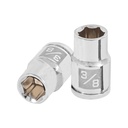 Dado de 3/8', 6 puntas, cuadro 3/8', TRUPER D-3812-H
