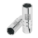 Dado para bujías de 5/8', 6 puntas, cuadro 3/8', TRUPER D-3820-B