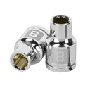 Dado de 8 mm, 6 puntas, cuadro 3/8', TRUPER D-3808-HM