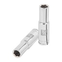 Dado largo de 3/8', 6 puntas, cuadro 3/8', TRUPER D-3812-HL