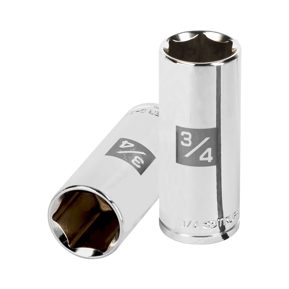 Dado largo de 3/4', 6 puntas, cuadro 3/8', TRUPER D-3824-HL