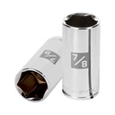 Dado largo de 7/8', 6 puntas, cuadro 3/8', TRUPER D-3828-HL