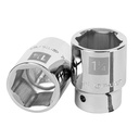 Dado de 1-1/4', 6 puntas, cuadro 3/4', TRUPER D-3440-H