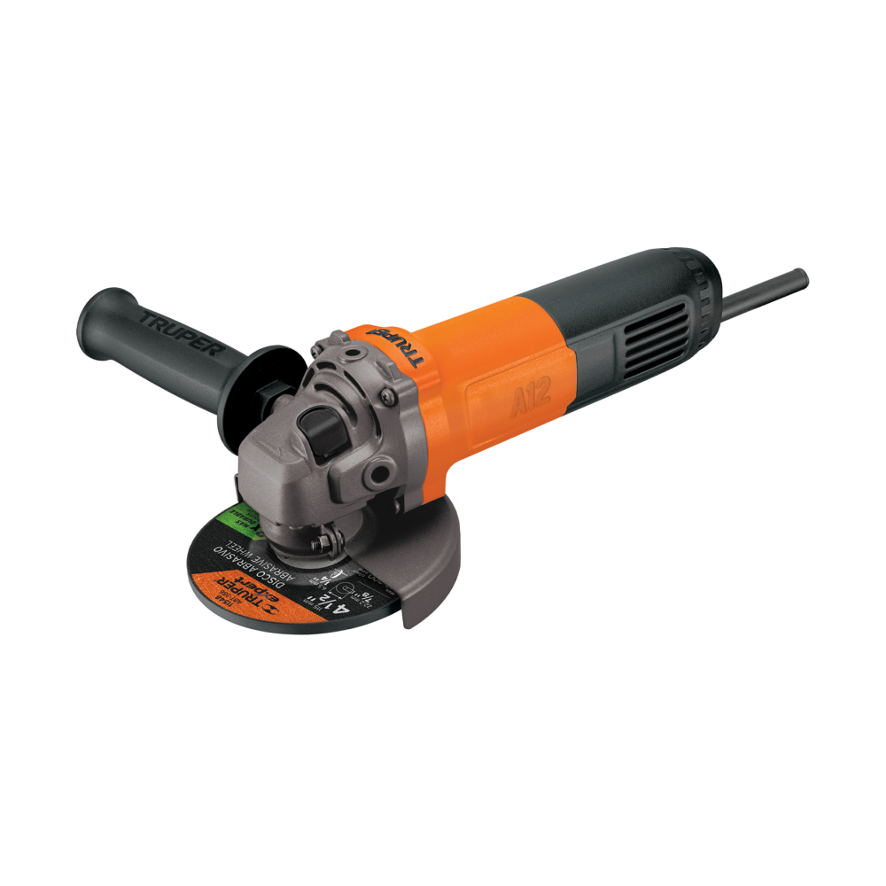 Esmeriladora angular 4-1/2', 700W, TRUPER PRO ESMA-4-1/2A12