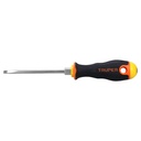 Desarmador cabinet 3/16' x 4' mango Comfort Grip, TRUPER DG-3/16X4B