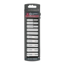Juego de 10 dados largos cuadro 1/4' std, TRUPER JD-1/4X10LP