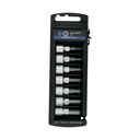 Juego de 7 dados cuadro 3/8' punta hexagonal mm, TRUPER JPH-3/8X7M