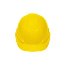 Casco de seguridad, ajuste de matraca, amarillo, TRUPER CAS-A