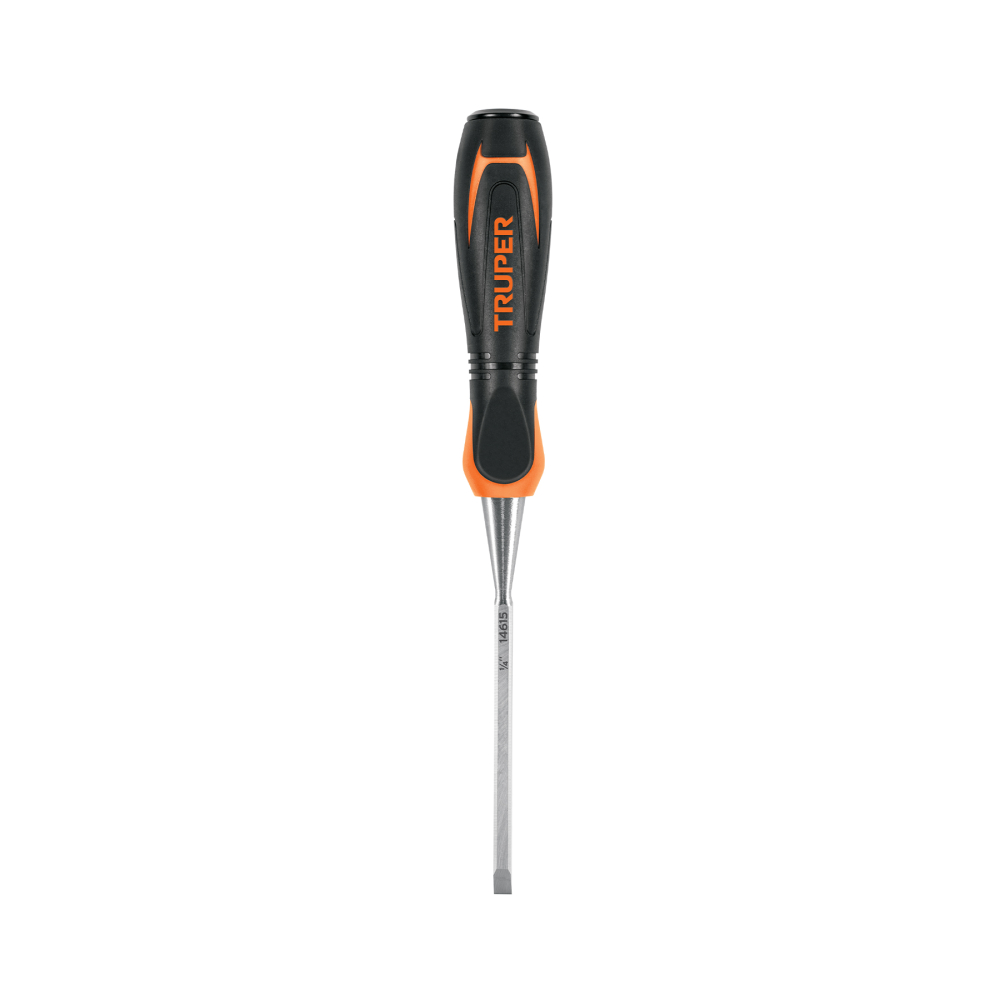 Formón 1/4' mango Comfort Grip, TRUPER FT-1/4