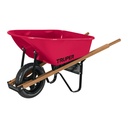 Carretilla 6 ft3 imponchable, bastidores madera, TRUPER T-6FF