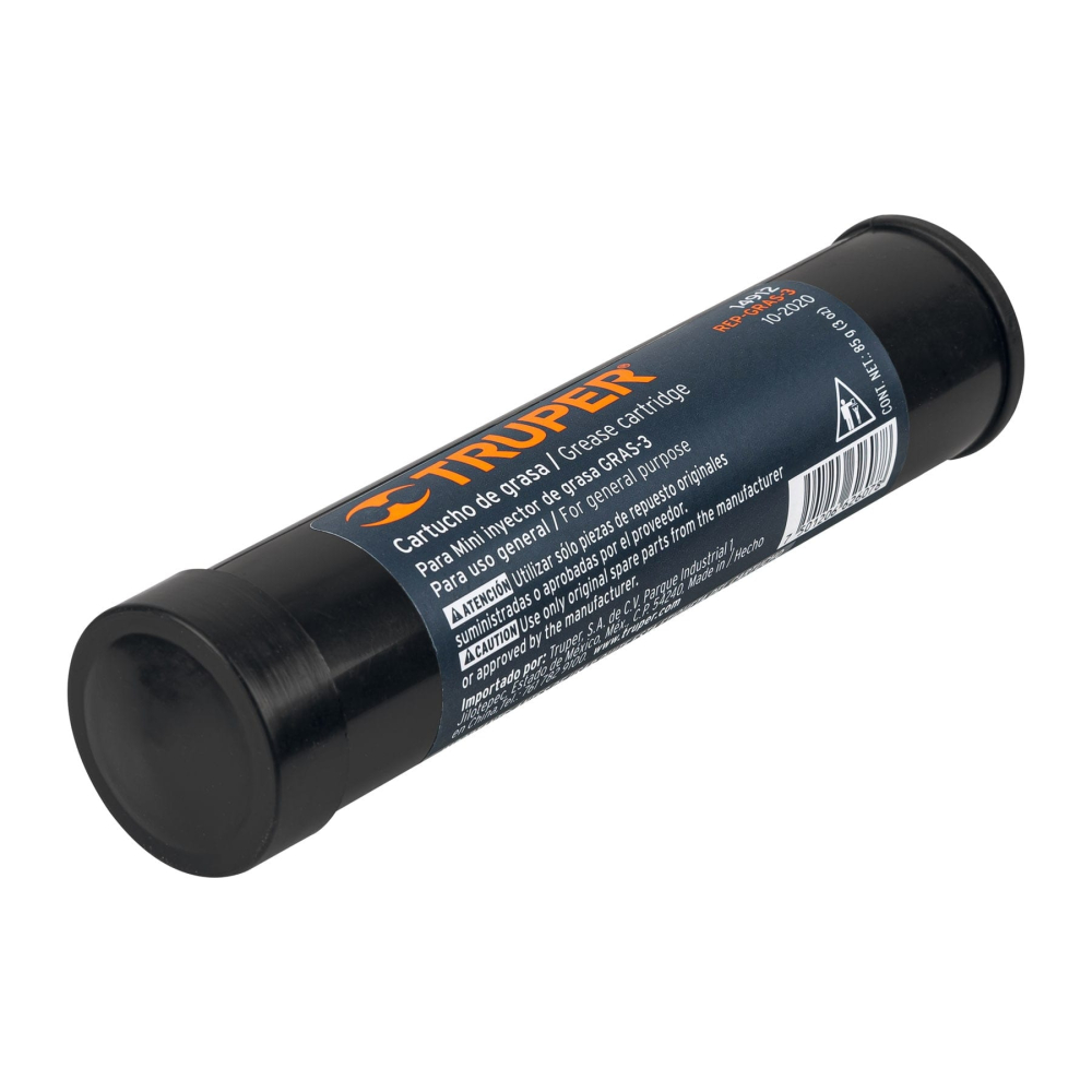 Cartucho de repuesto para inyector de grasa GRAS-3, TRUPER REP-GRAS-3