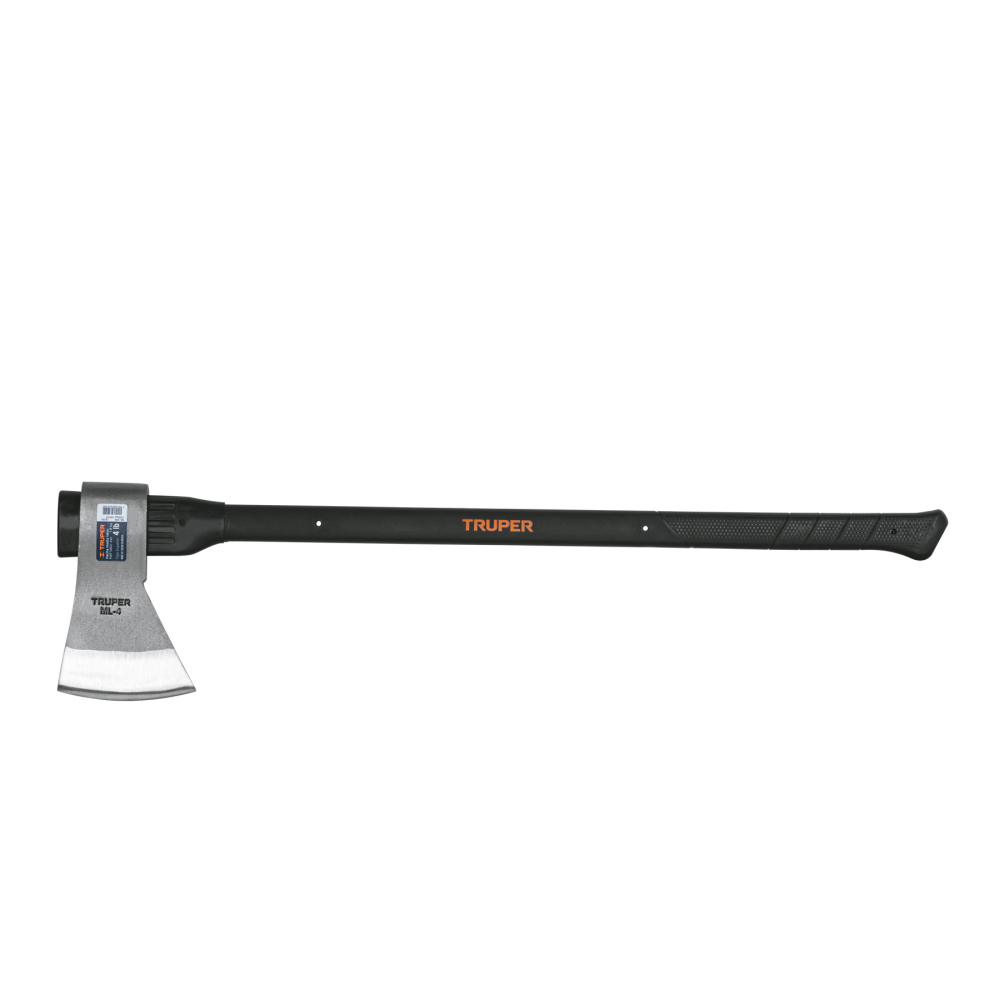 Hacha media labor 4 lb, mango de fibra de vidrio 36',TRUPER ML-4M