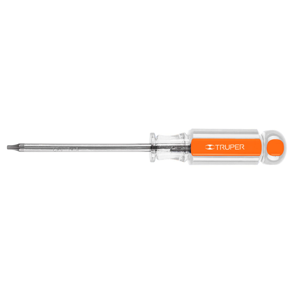 Desarmador punta Torx T 15 mango de acetato, TRUPER DT-15
