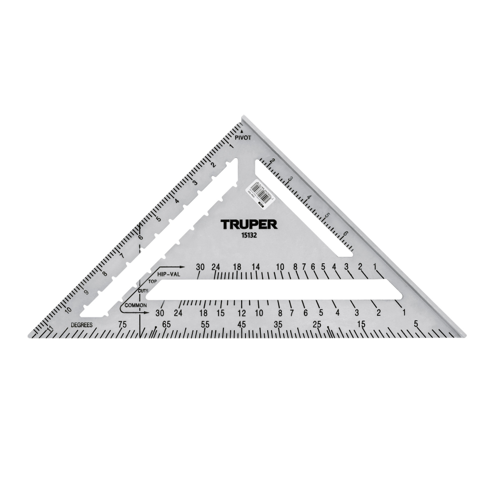 Escuadra 12' de aluminio para muros de yeso, TRUPER ET-12A